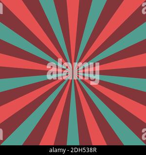 An abstract retro sunburst shape background image. Stock Vector