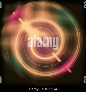 Abstract image in the form of a luminous spiral Stock Photo