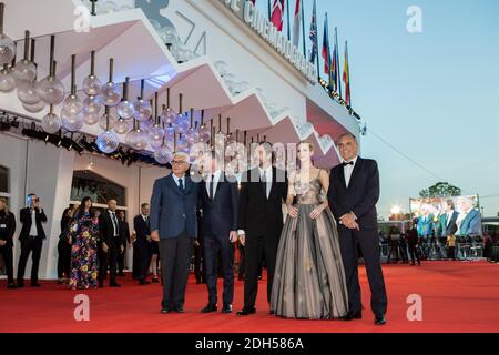 Paolo Baratta (President of Biennale), Darren Aronofsky, Javier Bardem, Jennifer Lawrence, Alberto Barbera (chairman of the Mostra) arriving to the premiere of 'Mother' as part of the 74th Venice International Film Festival (Mostra) in Venice, Italy on September 5, 2017. Photo by Marco Piovanotto/ABACAPRESS.COM Stock Photo