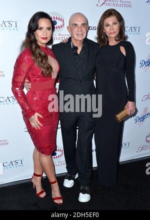 Demi Lovato, Robert Shapiro and Linell Shapiro attend the 12th annual Brent Shapiro Foundation for Drug Prevention Summer Spectacular in Beverly Hills, California on September 9, 2017. Photo by Lionel Hahn/AbacaPress.com Stock Photo