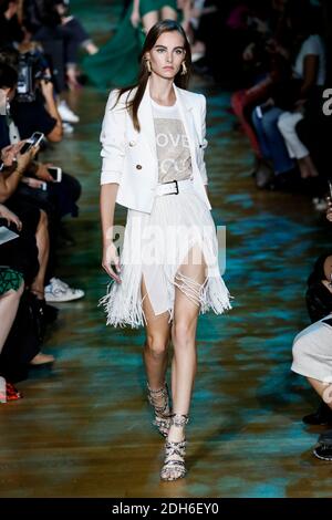 Estella Brons walks on the runway during the Zuhair Murad Haute Couture
