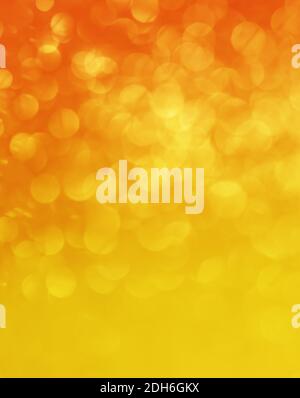 Orange gradient christmas festive elegant abstract background with bokeh Stock Photo
