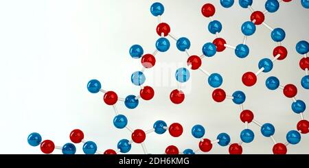 Molecules Background Stock Photo