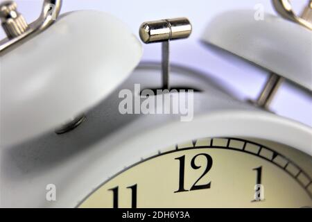 clock on black background Stock Photo