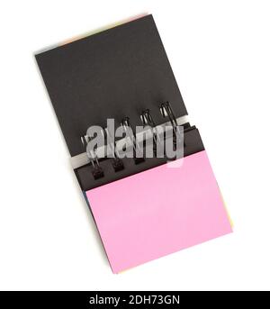 Blank paper pin stickers on a white background Stock Photo
