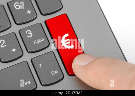 Computer keyboard with money key Stock Photo
