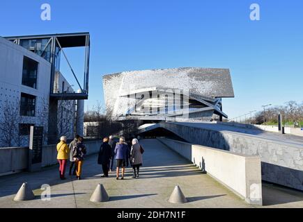 Paris (France): complex of concert halls 'Philharmonie de Paris', in the 19th district (architect Jean Nouvel) Stock Photo