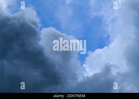 Sky with dark and white clouds Stock Photo