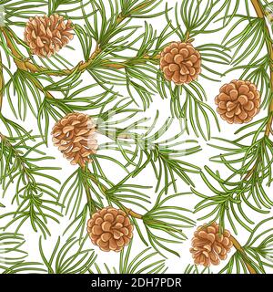 pine pattern vector Stock Vector
