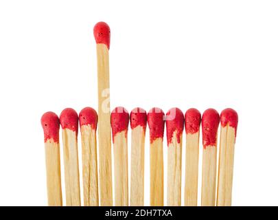 Matches - leadership or inspiration concept Stock Photo