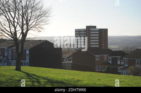 The Angel of the North in Gateshead, Friday 27th November 2020. Stock Photo