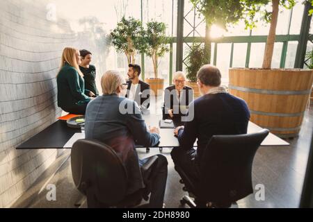 Team of creative business people discussing in office Stock Photo