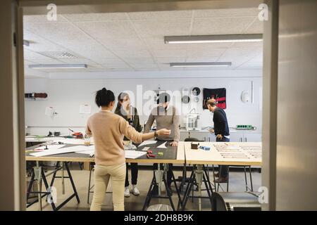 Engineers planning and working on project in creative office Stock Photo