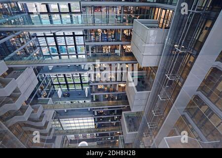 The inside of the headquarters of Deutsche Börse Group in Eschborn , Hesse , Germany Stock Photo