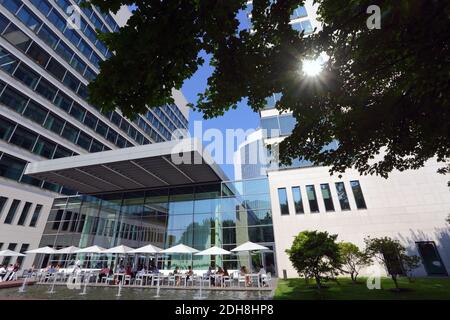 Ernst & Young building in Eschborn , Hesse , Germany ,Europe Stock Photo