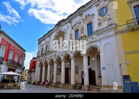 ancient city palace antonio salandra square nardò italy Stock Photo