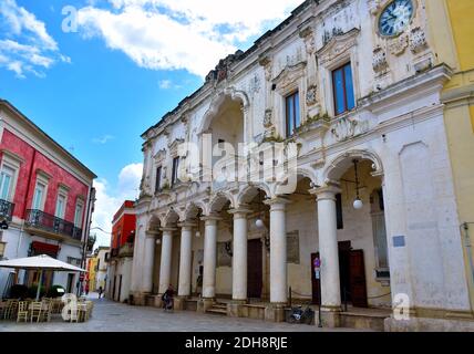 ancient city palace antonio salandra square nardò italy Stock Photo