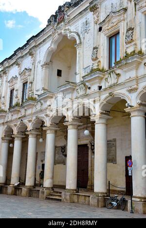 ancient city palace antonio salandra square nardò italy Stock Photo