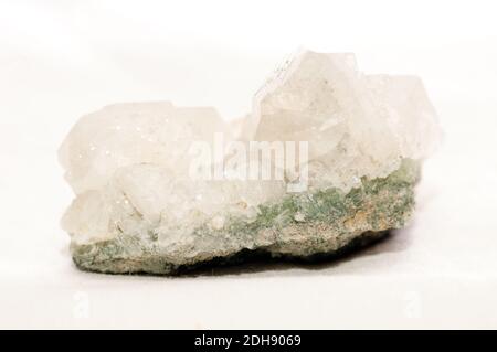 apophyllite or apophylite mineral crystal sample for jewelry Stock Photo