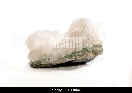 apophyllite or apophylite mineral crystal sample for jewelry Stock Photo