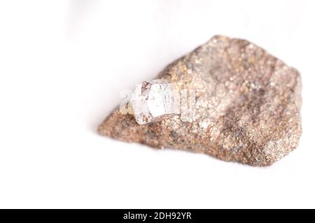 cobaltite or cobalt mineral sample used in manufacturing Stock Photo