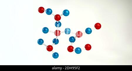 Molecules Background Stock Photo