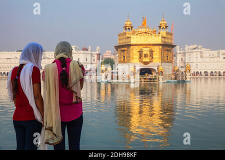 India, Punjab, Amritsar, The Harmandir Sahib,  known as The Golden Temple Stock Photo