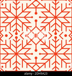 Modern scandinavian folk pattern. Seamless geometry pattern in scandinavian style. Nordic ornament for print, textile, wrapping paper Stock Vector