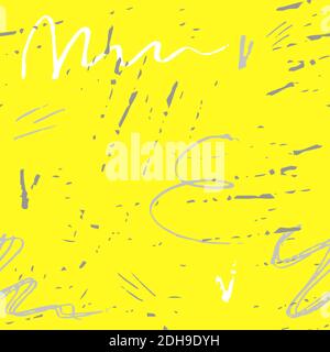 Abstract hand-drawn background with marker strokes and doodles in color of the year 2021. Stock Vector