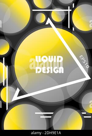 Abstract Fashionable Background. Futuristic design posters with fluid shapes. Eps10 vector in color of the year 2021. Stock Vector