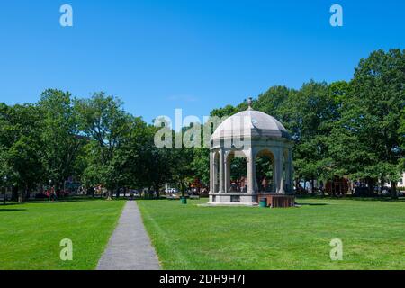 Salem Common in Historic district of Salem city center, Massachusetts MA, USA. Stock Photo