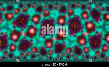 Abstract neon background with glowing pattern. Illustration Stock Photo