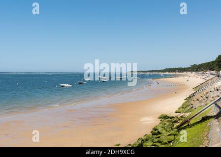 Arcachon Bay, France. The beach of Pyla-sur-Mer, close to the dune of Pilat Stock Photo