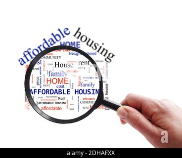 Affordable Housing search Stock Photo