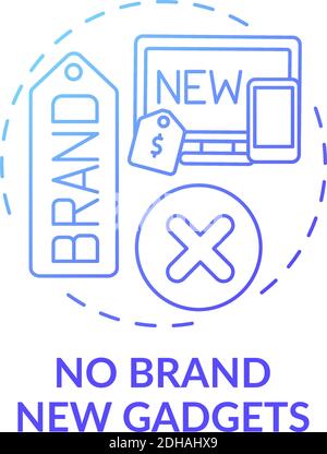 No brand new gadgets concept icon Stock Vector