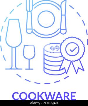 Cookware concept icon Stock Vector