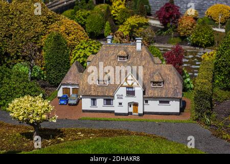 The Hague, Netherlands - April 26, 2017: Madurodam miniature park in The Hague Stock Photo