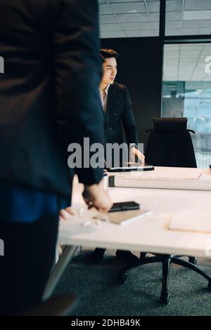 Businessman working in conference room at office Stock Photo