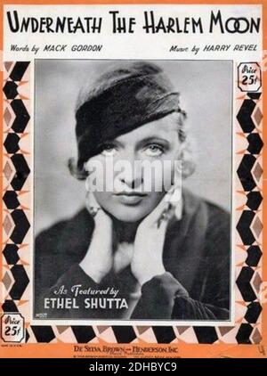 Ethel Shutta (1896-1976) American Singer, Stage And Film Actress About 