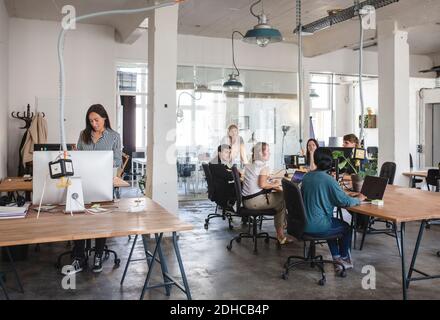 Business people working in creative office Stock Photo