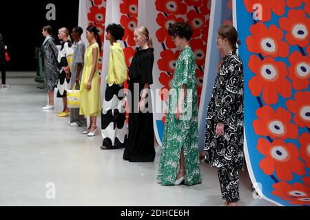 Models walk the runway during the Marimekko Fashion Show during Paris  Fashion Week Spring Summer 2018 held in Paris , France on October 1,   by Silviu Doroftei/ Stock Photo - Alamy