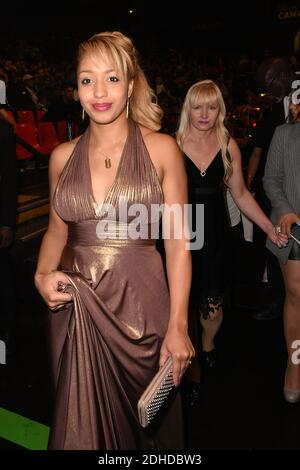 Estelle Mossely attends the international heavyweight Boxing Match between Tony Yoka and Jonathan Rice at Zenith on October 14, 2017 in Paris, France Photo by Laurent Zabulon/ABACAPRESS.COM Stock Photo