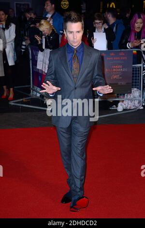 Sam Rockwell attending Three Billboards Outside Ebbing, Missouri Premiere during the BFI London International Film Festival in London, England on October 15, 2017. Photo by Aurore Marechal/ABACAPRESS.COM Stock Photo