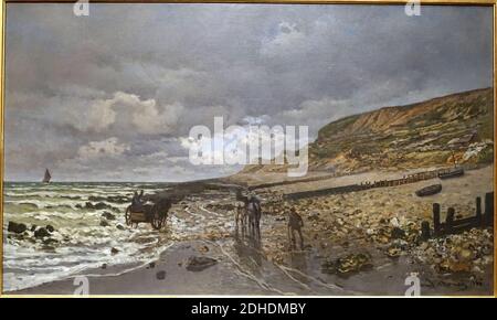 La Pointe de la Heve at Low Tide - by Claude Monet, 1865