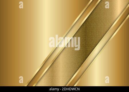 Metallic of gold with golden glitter texture luxury background. Stock Vector