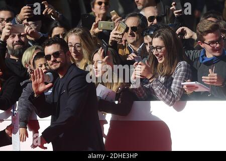 English actor Orlando Bloom walks a red carpet for the film 'Romans' during the 12th Rome Film Fest on November 4, 2017 in Rome, Italy. Photo : Eric Vandeville/ABACAPRESS.COM Stock Photo