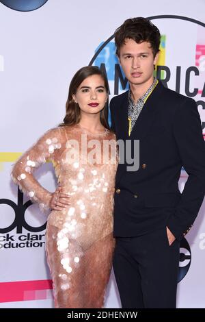 Violetta Komyshan, Ansel Elgort attend the 2017 American Music Awards at Microsoft Theater on November 19, 2017 in Los Angeles, California. Photo by Lionel Hahn/AbacaPress.com Stock Photo