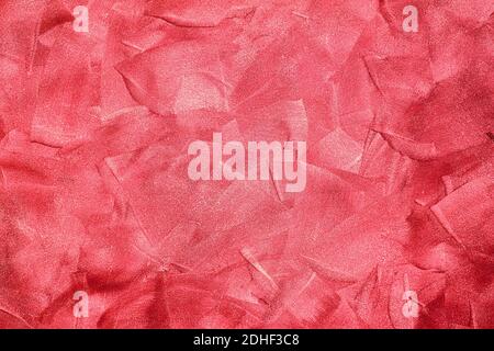 Background from a red plastered wall Stock Photo