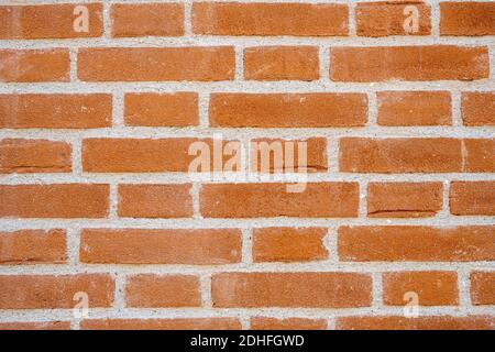 Background from a wall made of orange bricks Stock Photo