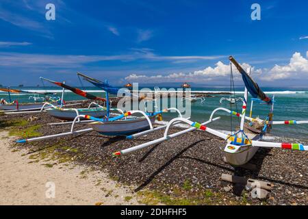 Candidasa Beach - Bali Island Indonesia Stock Photo